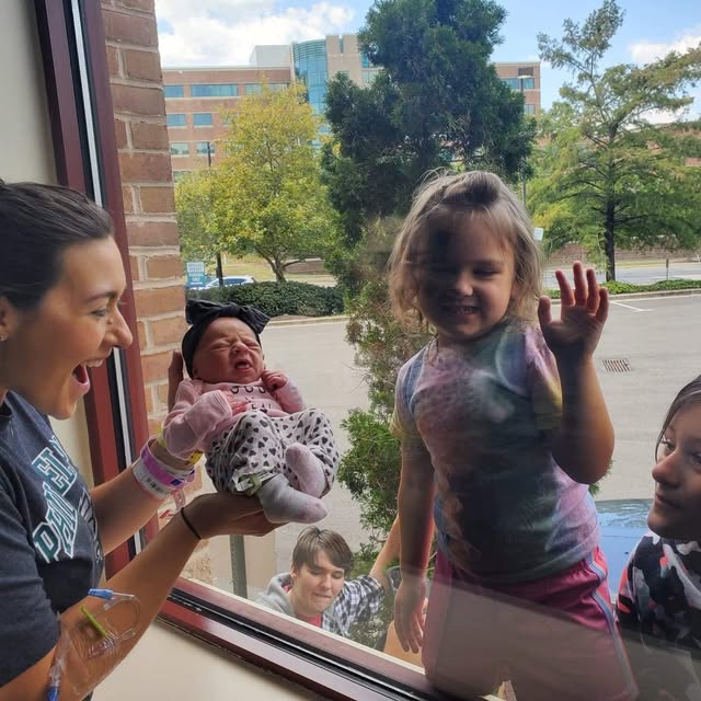 Meeting baby Emersyn